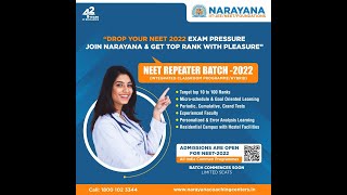 NEETUG 2021 PAPER LIVE DISCUSSION  ANSWER KEY AND SOLUTIONS BY NARAYANA COACHING CENTERS [upl. by Halsted]