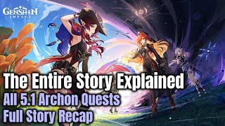 The Entire Story Explained  All 51 Archon Quests  Full Story Recap  Genshin Impact [upl. by Daven]