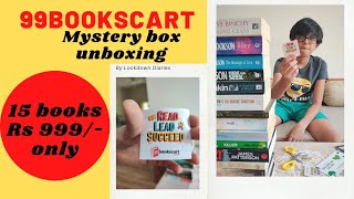 Unboxing Rs 999 Books  Bookscart Mystery Box  15 Books  Lockdown Diaries [upl. by Anina]