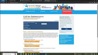 SHAPEBaltimore Research Symposium Submission Tutorial [upl. by Henke]