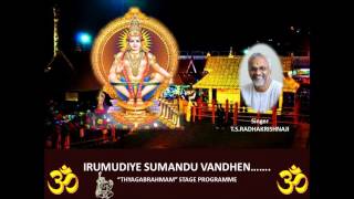 IRUMUDIYE SUMANTHU VANTHEN SWAMI AYYAPPAN TAMIL DEVOTIONAL TSRADHAKRISHNAJI SINGER [upl. by Atiuqcaj]