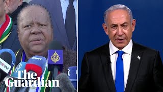 South Africa and Israel respond to ICJ ruling on war in Gaza [upl. by Ysus]