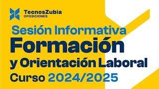 Oposiciones de FOL  Sesión informativa  Curso 20242025 [upl. by Aztiley]