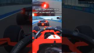 Vettel gives lesson to Leclerc on how to attack f1 f12024 [upl. by Eeralav821]