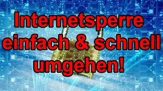 Internetsperre umgehen  Ohne Software  Funktioniert bei jedem Router [upl. by Leuname395]