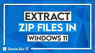 How to Extract Zip Files in Windows 11 [upl. by Schrader]