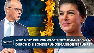 DIVA BSW Koalitionsdemokatie an Ende Kann CDU das UkraineSperrfeuer von Wagenknecht überwinden [upl. by Rebor11]