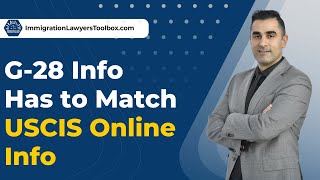 G28 Info Has to Match USCIS Online Info [upl. by Eniahpets]