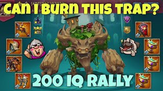 Lords Mobile  Mythic gear RALLY TRAP Lets butn him Only ONLINE targets Big hits [upl. by Jerrilyn]