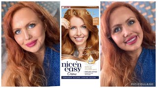 Clairol Nice n Easy Hair Colour 8wr Golden Auburn Review amp Demo [upl. by Flavian]