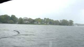 Al amp Rob Fishing in a thunder storm at lake Chautauqua in N [upl. by Tung]