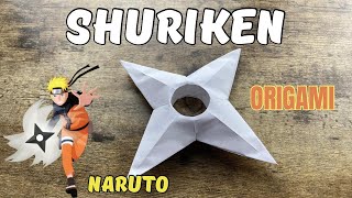 ORIGAMI NARUTO SHURIKEN CRAFTING TUTORIAL  DIY EASY NINJA STAR SHURIKEN ORIGAMI WORLD WEAPON CRAFT [upl. by Anuahc942]