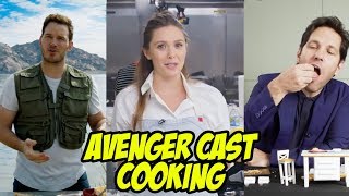 AVENGERS 4ENDGAME Cast Cooking  Best Kitchen Videos of Marvel Cast [upl. by Nospmas]