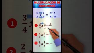 MULTIPLICACIÓN DE FRACCIONES homogéneas – MULTIPLICACIÓN DE FRACCIONES heterogéneas multiplicacion [upl. by Eibbed783]