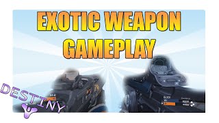 DESTINY  Hard Light amp Invective Gameplay Exotic Weapons Gameplay [upl. by Amhsirak524]