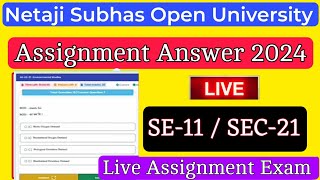 SE11 assignment answer 2024  SEC21 assignment answer  nsou Assignment answer 2024  SE11SEC21 [upl. by Fallon474]