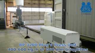 BPU 3200 Briquetting Machine with Breaker [upl. by Bogart]