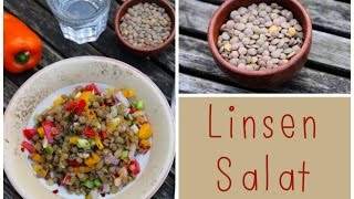 LinsenSalat Vegan proteinreich und köstlich [upl. by Teodor]