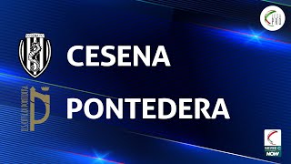 Cesena  Pontedera 40  Gli Highlights [upl. by Anaihs]