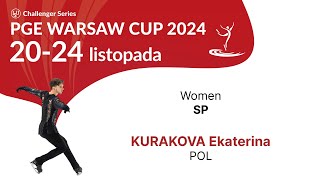 19 Ekaterina KURAKOVA POL W SP PGE Warsaw Cup 2024 [upl. by Haropizt]