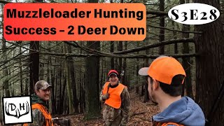 Muzzleloader Deer Drives  2 Deer Down [upl. by Atilahs275]