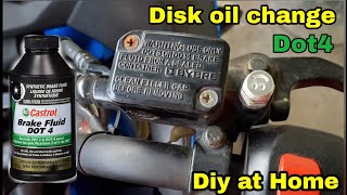 Changing Disc Brake oil at Home Bybre disc  Suzuki Gixxer [upl. by Cardie86]