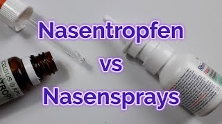 Nasentropfen vs Nasenprays  Anwendung von Nasensprays oder Tropfen  Nasenspray Sucht [upl. by Toffic]