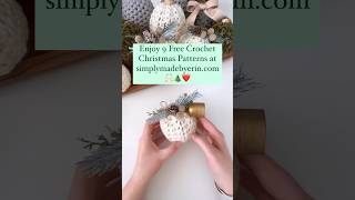 🙌🏻🎄❤️ Grab 9 FREE Crochet Christmas patterns crochetpattern crochetchristmas [upl. by Ahsiram188]