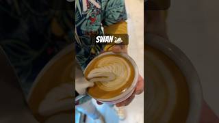 Basic latte art Part 93 swanlatteart latteeart basiclatteart shorts [upl. by Larry]