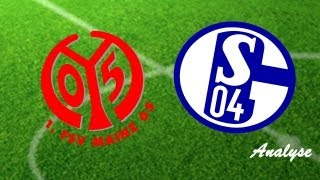 FSV Mainz 05  FC Schalke 04 22  22 Spieltag der 1 Fußball Buli  16022013  Analyse [upl. by Nomit]