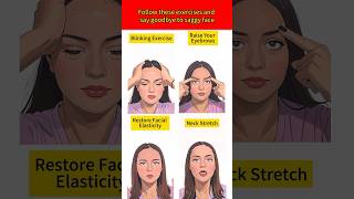 Follow these exercises and say goodbye to saggy face faceglow faceyoga droop [upl. by Tertius695]