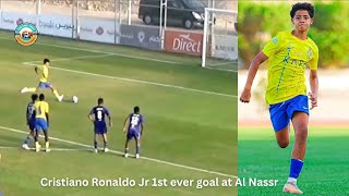 Cristiano Ronaldo Jr Performs Iconic ‘Siuu’ Celebration after scoring 2 GOALS for Al Nassr🔥 [upl. by Hanikehs]