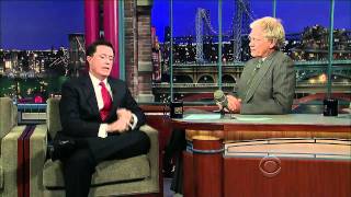 Stephen Colbert on Letterman 10710 [upl. by Philoo]