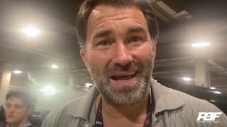 “I LOST MY S”  EDDIE HEARN REACTS TO MIKE TYSON LOSS TO JAKE PAUL KATIE TAYLOR BEATING SERRANO [upl. by Natsirc]