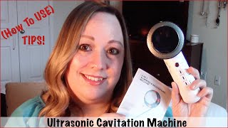 Ultrasonic Fat Cavitation Machine How To Use Tips [upl. by Raycher]