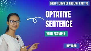 Optative Sentences With Example  English Grammar  Hey Iqra [upl. by Ecadnak]