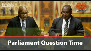 Hon Belden Namah asks PM James Marape about the recently signed gold refinery [upl. by Ely]