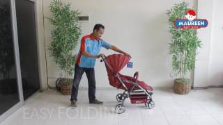 Cara melipat dan membuka stroller Babyelle S938 Smart [upl. by Tamera347]