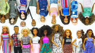 Giant Barbie Doll Haul  Box of Cool Barbie Dolls Tall Petite Curvy Ken Fashionistas [upl. by Earley]