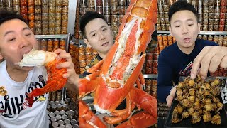 EATING LIVE OCTOPUS KING CRAB MUKBANG MUKBANG KING CRAB AND LOBSTER OYSTER MUKBANG MUKBANG SHOW [upl. by Kilmarx]