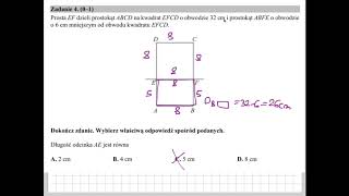 Pokazowy test ósmoklasisty MATEMATYKA Cke grudzień 2017  rozwiązania [upl. by Anerbas]