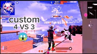 free fire4vs3 custompc player vs mobile playerviralvideo😱😱 [upl. by Ainoek909]