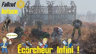 Fallout 76 Astuce  ÉCORCHEUR INFINI  RESSOURCES ET STIMPAK [upl. by Ahtekal]