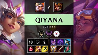 Qiyana Jungle vs Jarvan IV Rampage  KR Master Patch 1421 [upl. by Margi]