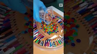 DIY Epoxy Resin Clock with Colored Pencils [upl. by Amapuna]