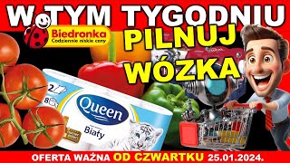 𝐁𝐈𝐄𝐃𝐑𝐎𝐍𝐊𝐀 🐞  Gazetka Promocyjna od Czwartku 25012024  Niskie ceny czekają w Biedronce [upl. by Danby690]