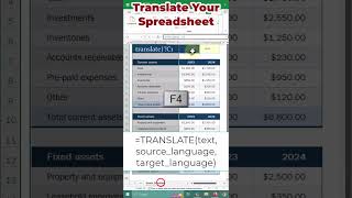 TRANSLATE in Excel  Awesome New Excel Function [upl. by Tedder]