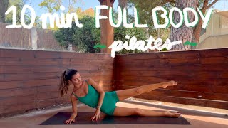 10MIN full body hourglass pilates workout  no equipment amp beginner friendly  LIDIAVMERA [upl. by Cirilo58]