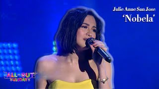 Julie Anne San Joses charming performance of Nobela  ALLOUT SUNDAYS [upl. by Morry]