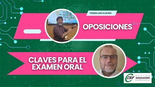 OPOSICIONES DOCENTES  Claves para la prueba oral [upl. by Mead]